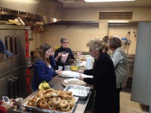Laurie's crew in the kitchen
